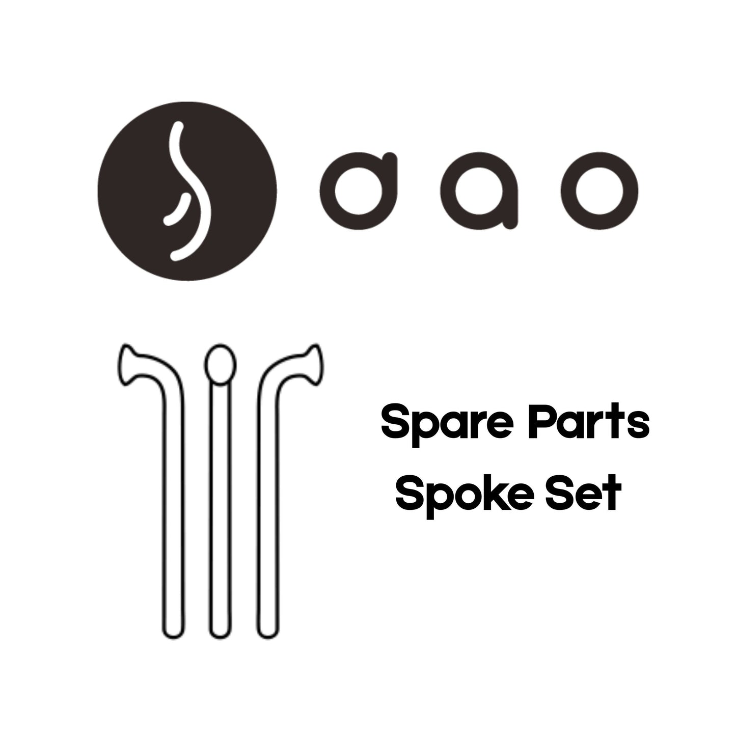 Spare spoke set for C38 road wheels